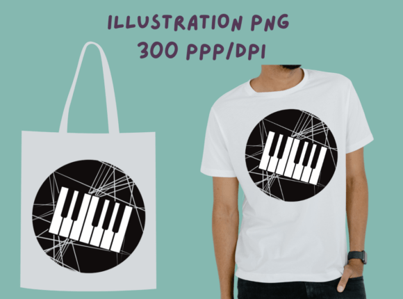 Download Hand Drawn PNG - Piano Abstract Design - Abstract design Collection