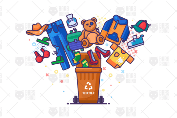Download Textile Waste Recycling Container - Premium Bundle
