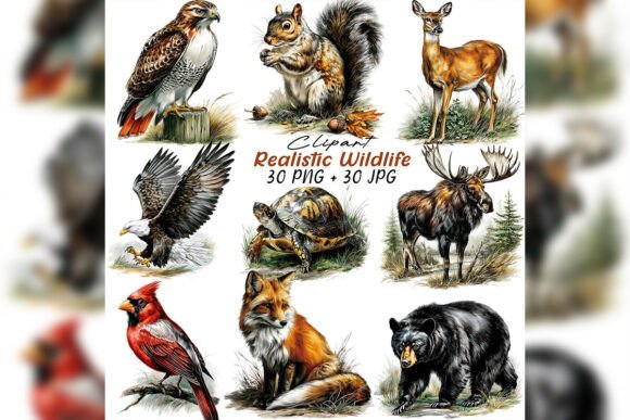 Download Whimsical Wildlife Illustration Clipart - Premium Resources