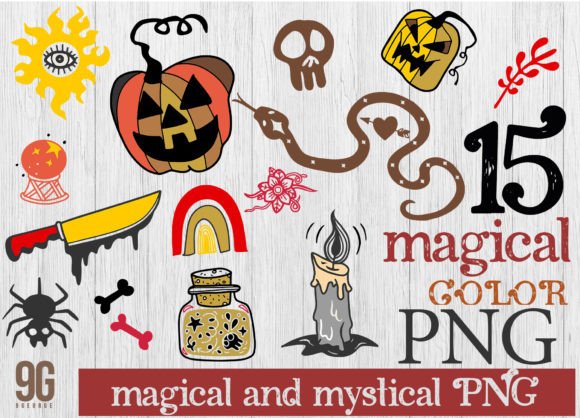 Download 15 Magical and Mystical Boho Elements - Element Collection