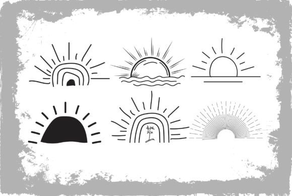 Download Sunset Hand Drawn Illustrations Vector - Illustration Collection