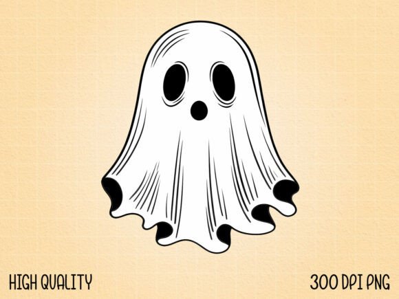 Download Cute Spooky Cartoon Ghost Illustration - Illustration Collection